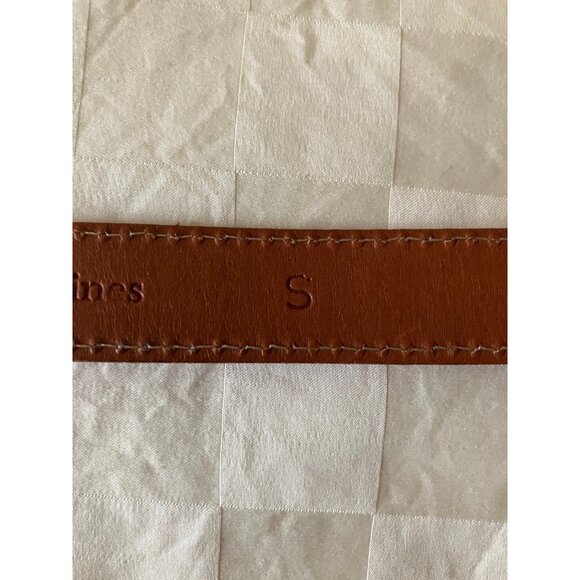 Vineyard Vines Fabric Genuine Leather Whales Red Fashion Belt Size S - Picture 7 of 13